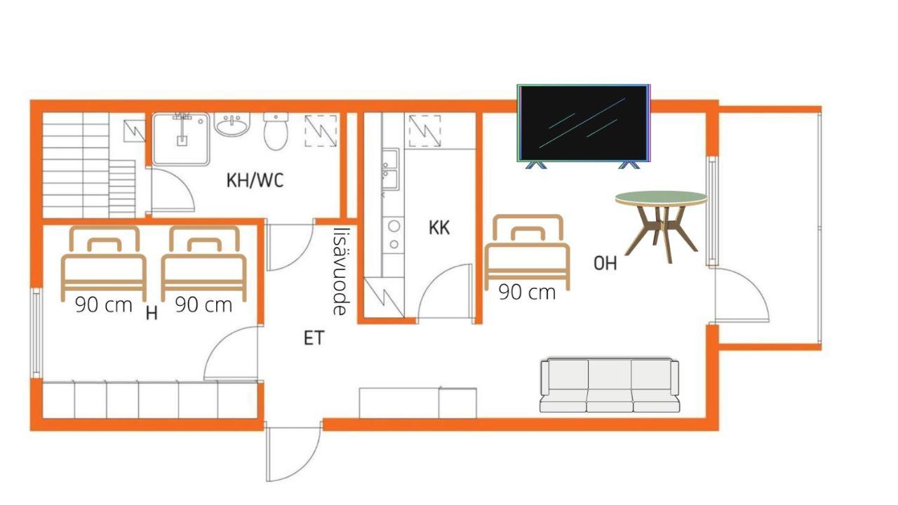 Niinivaara Apartment Saunallinen Ja Ilmastoitu Majoitus 요엔수 외부 사진